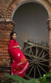 MG 160 Plain Linen Digital Printed Sarees Wholesale Price In Surat